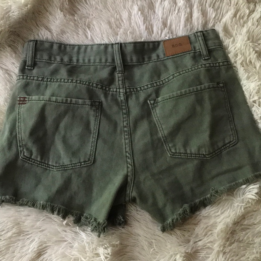 BDG Army Green Shorts